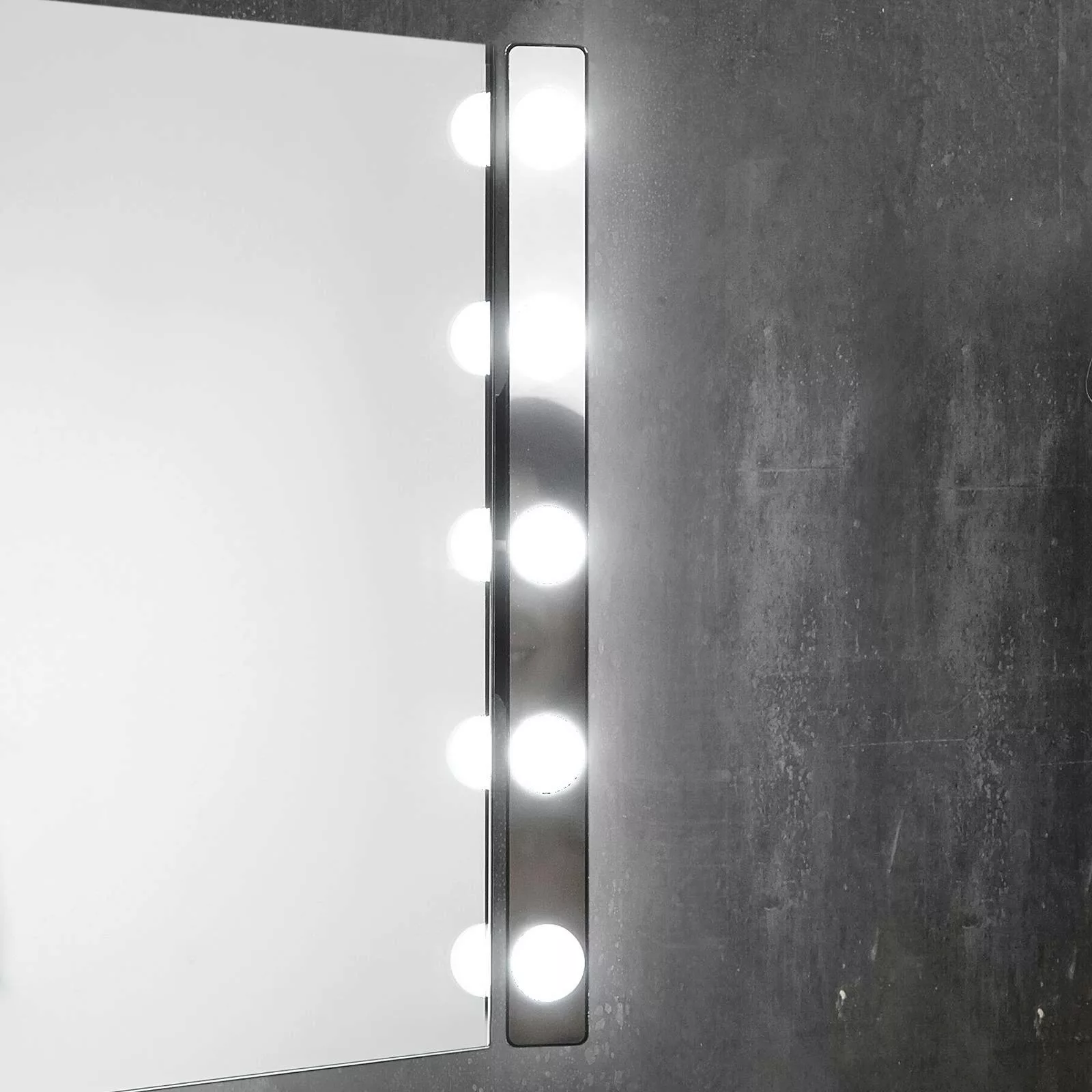 LED-Spiegellampe Hollywood, 60cm 5-flammig Blister günstig online kaufen