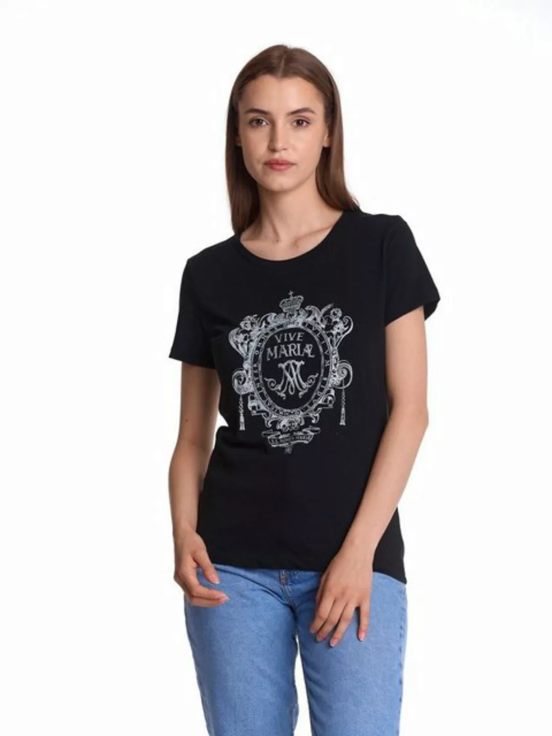 Vive Maria Maria's Baroque Damen T-Shirt schwarz günstig online kaufen