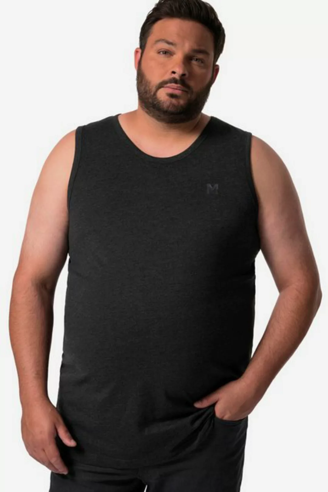 Men Plus T-Shirt Men+ Tanktop Basic Rundhals bis 8 XL günstig online kaufen