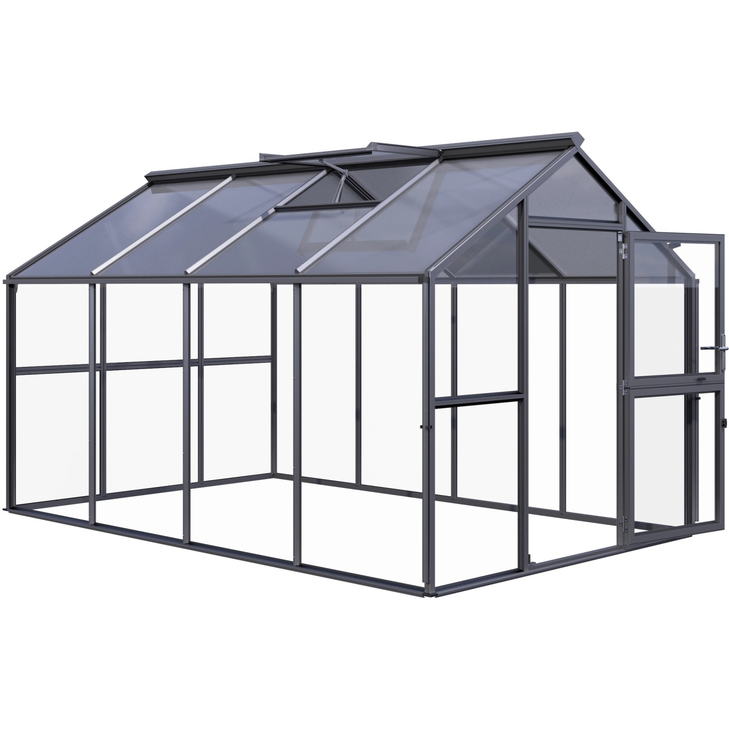 KGT Gewächshaus Novum IV Anthrazit-Grau 11,14 m² günstig online kaufen
