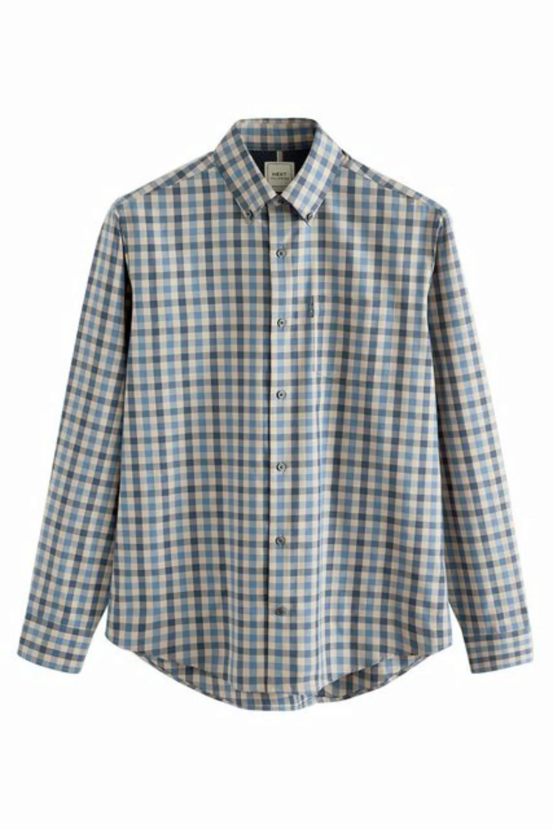 Next Langarmhemd Pflegeleichtes Button-Down-Oxford-Hemd (1-tlg) günstig online kaufen