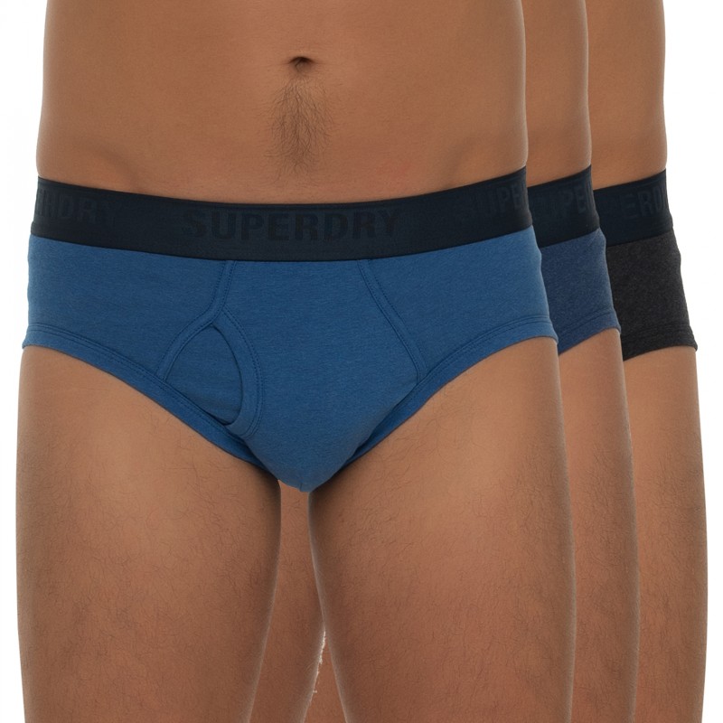 Superdry 3-er Set Slips Blau günstig online kaufen