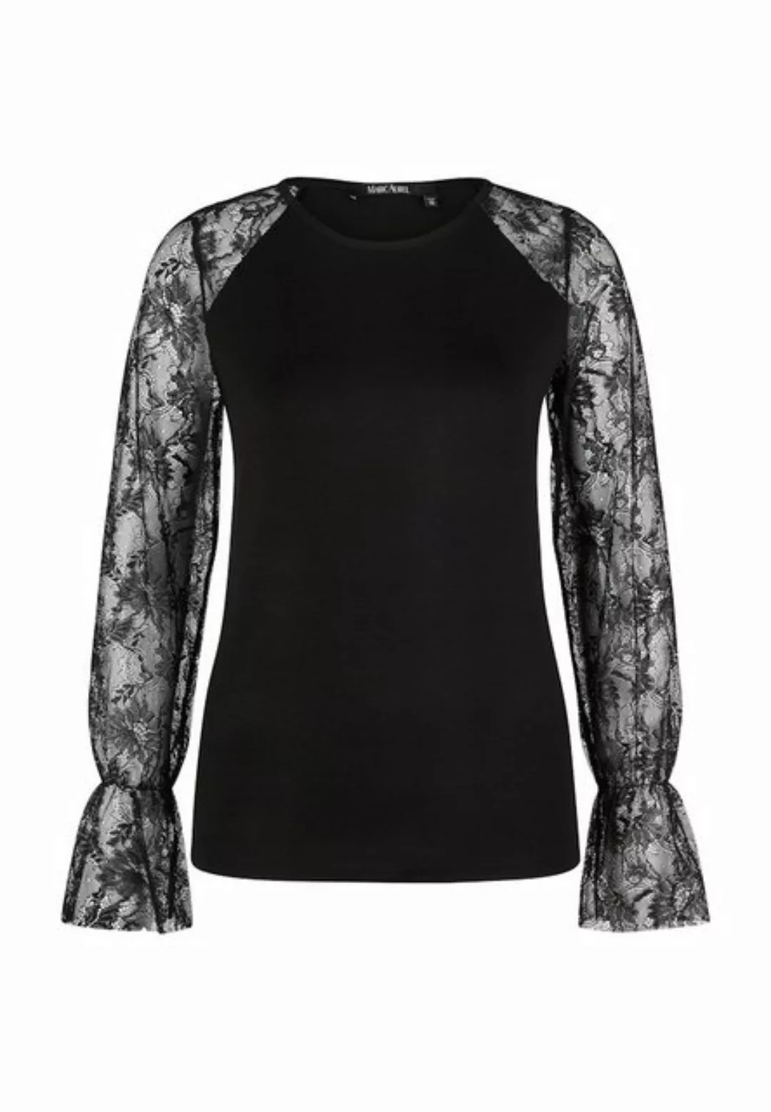 MARC AUREL Blusenshirt Bluse mit Spitze black günstig online kaufen