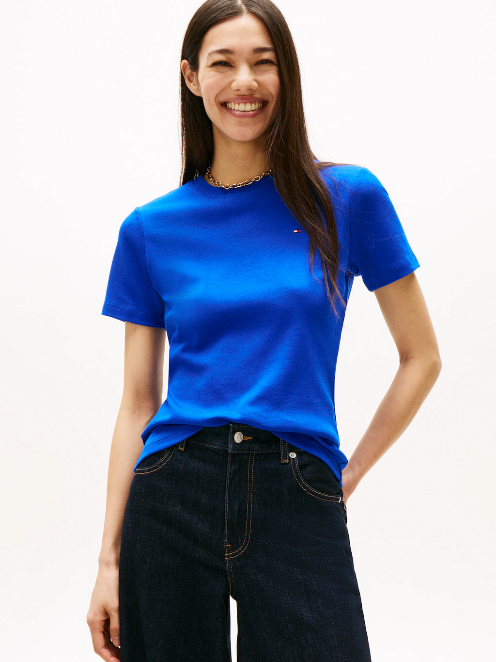 Tommy Hilfiger T-Shirt "SLIM CODY C-NK SS", mit Logostickerei günstig online kaufen