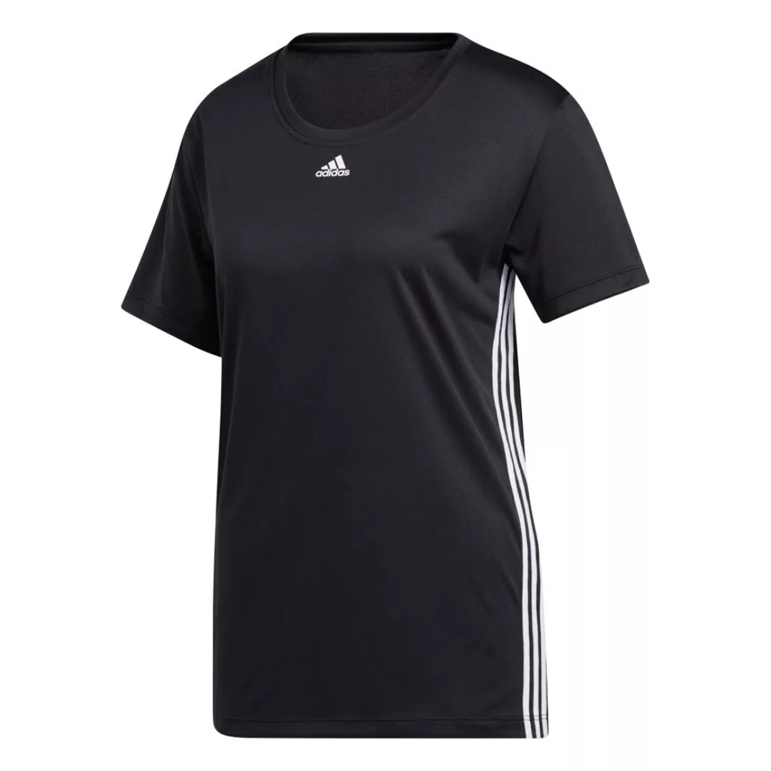 Adidas 3 Stripes Kurzarm T-shirt S Black / White günstig online kaufen