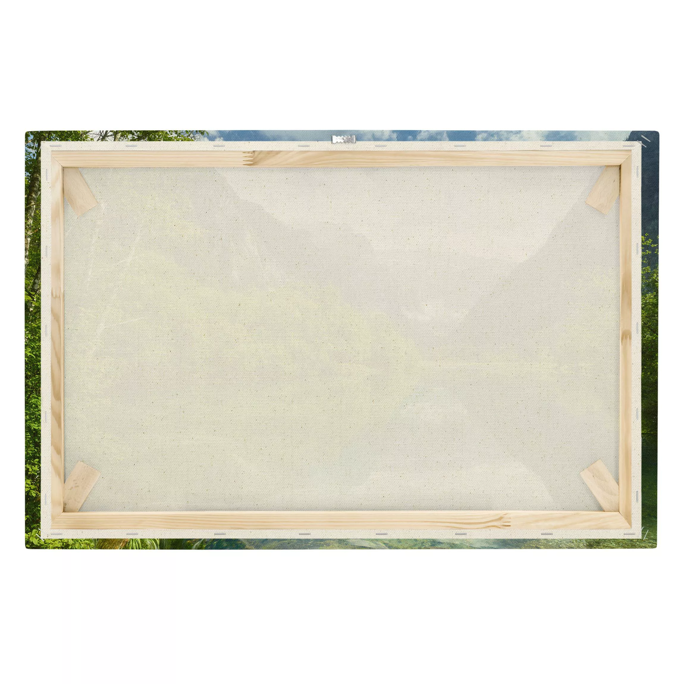 Leinwandbild auf Naturcanvas Bergsee mit Spiegelung günstig online kaufen