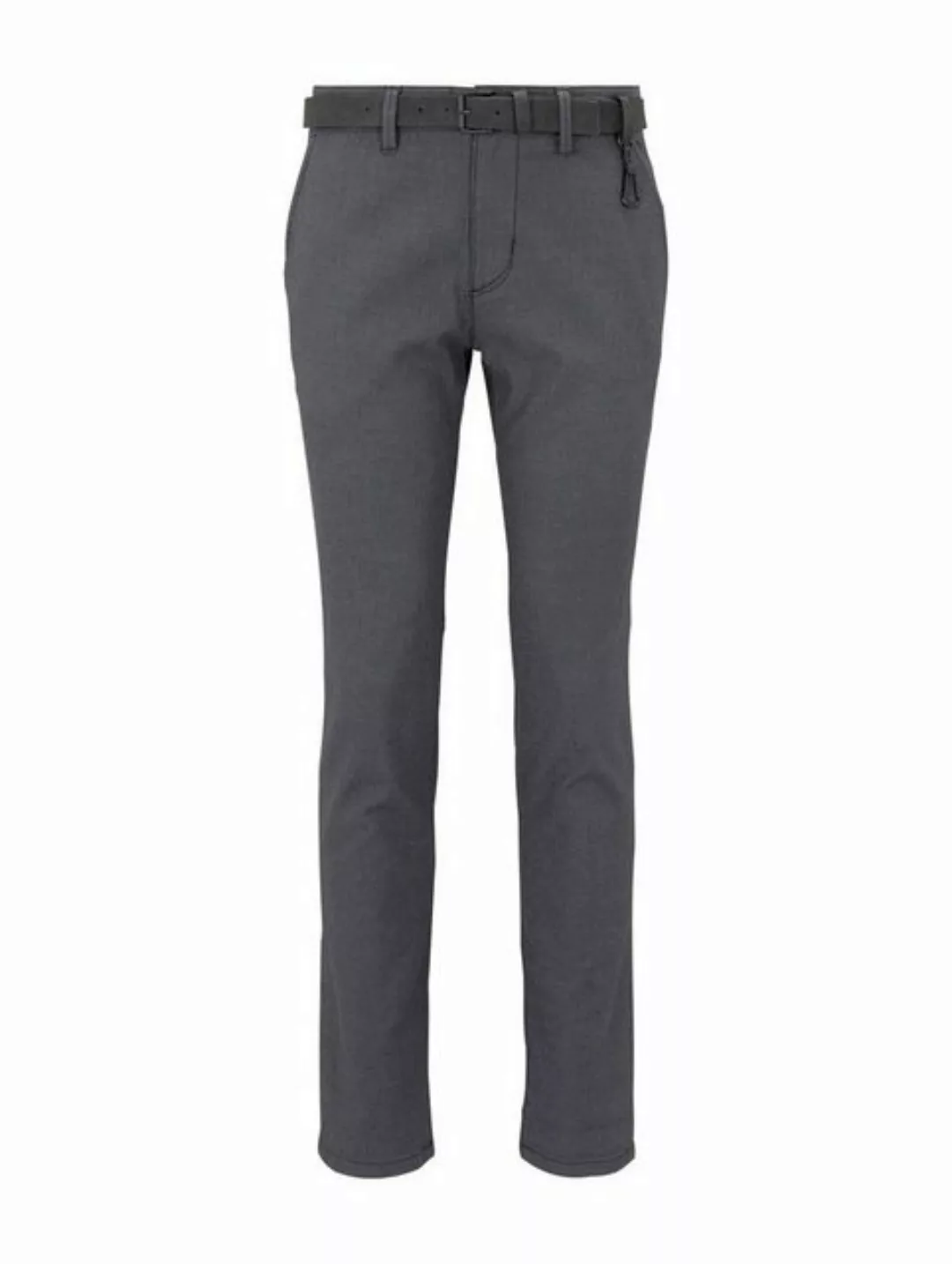 Tom Tailor Denim Herren Slim Chinohose mit Gürtel - Straight Fit günstig online kaufen