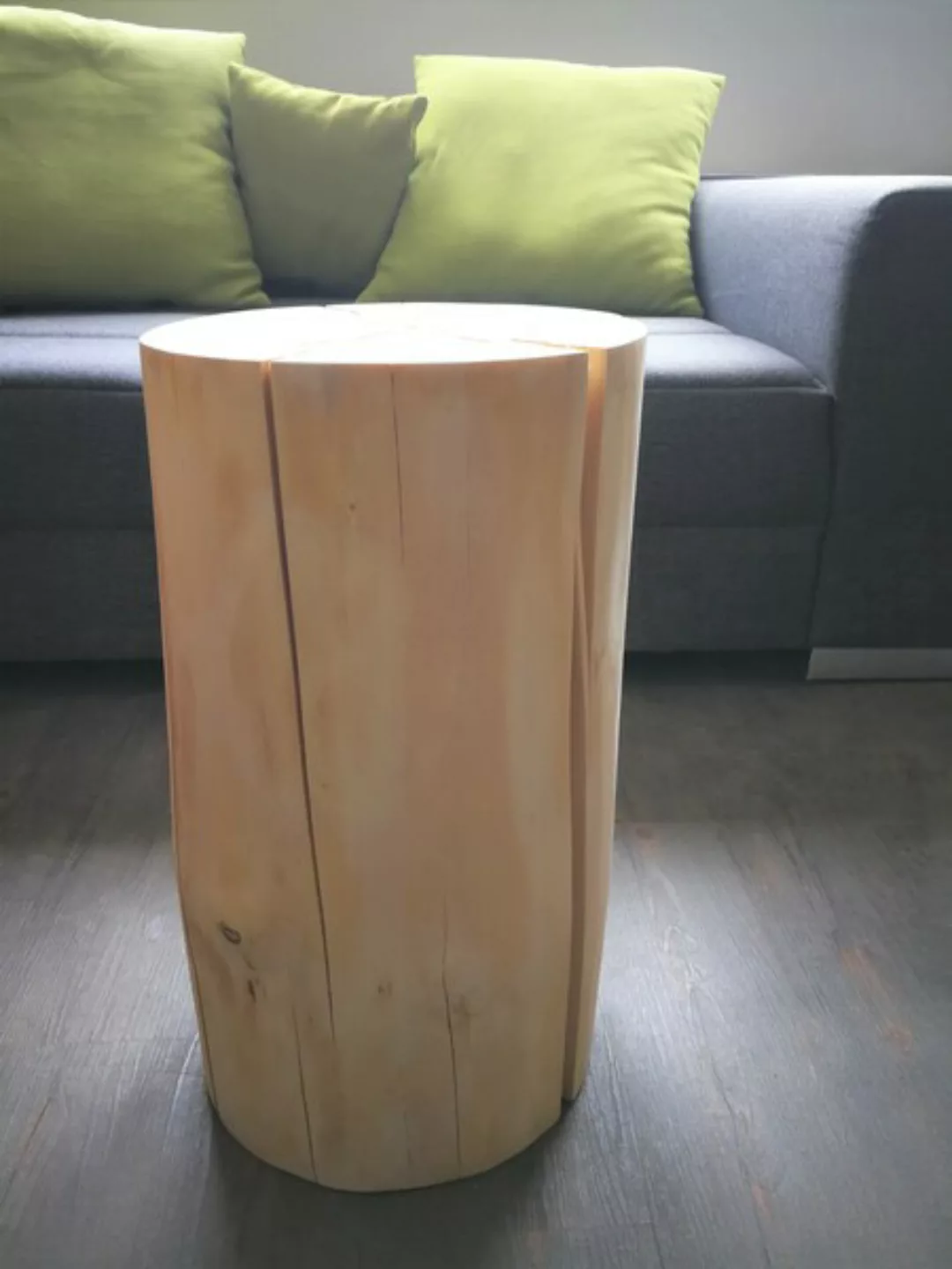 Baumstamm Beistelltisch Fichte Geölt Holzblock Holzklotz Hocker günstig online kaufen