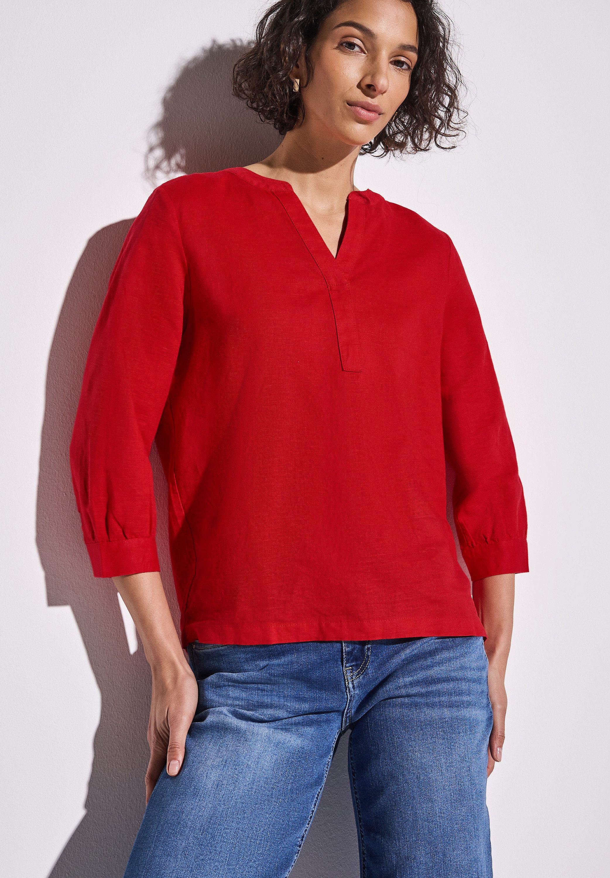 STREET ONE Klassische Bluse, mit 3/4 Ärmeln günstig online kaufen