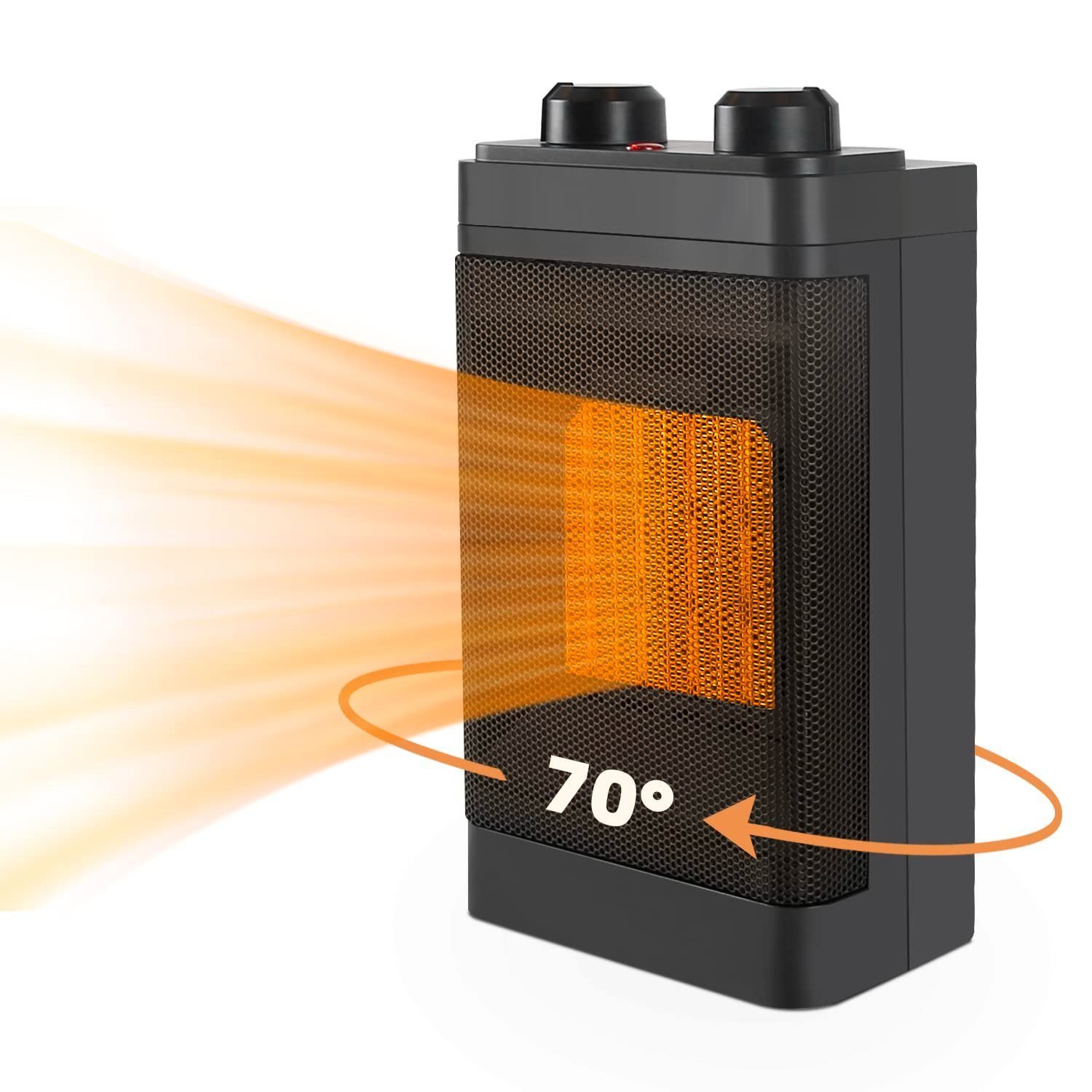 ZMH Keramikheizlüfter leise keramik energiesparend Elektroheizung, günstig online kaufen