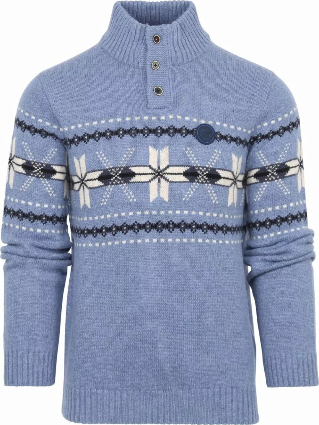 NZA Mocker Pullover Ngakeketa Blau - Größe L günstig online kaufen