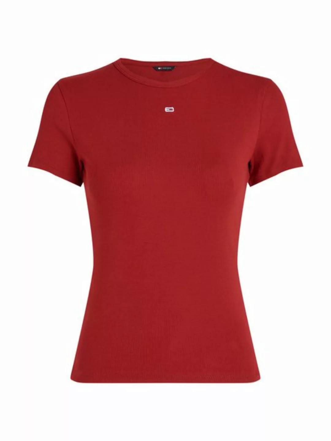 Tommy Jeans T-Shirt TJW SLIM ESSENTIAL RIB SS mit Logostickerei günstig online kaufen