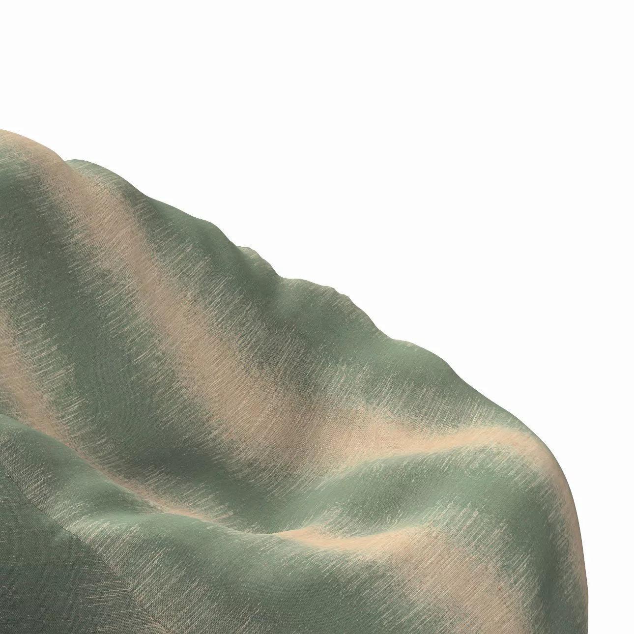 Bezug für Sitzsack, grün-beige, Bezug für Sitzsack Ø60 x 105 cm, Living (10 günstig online kaufen