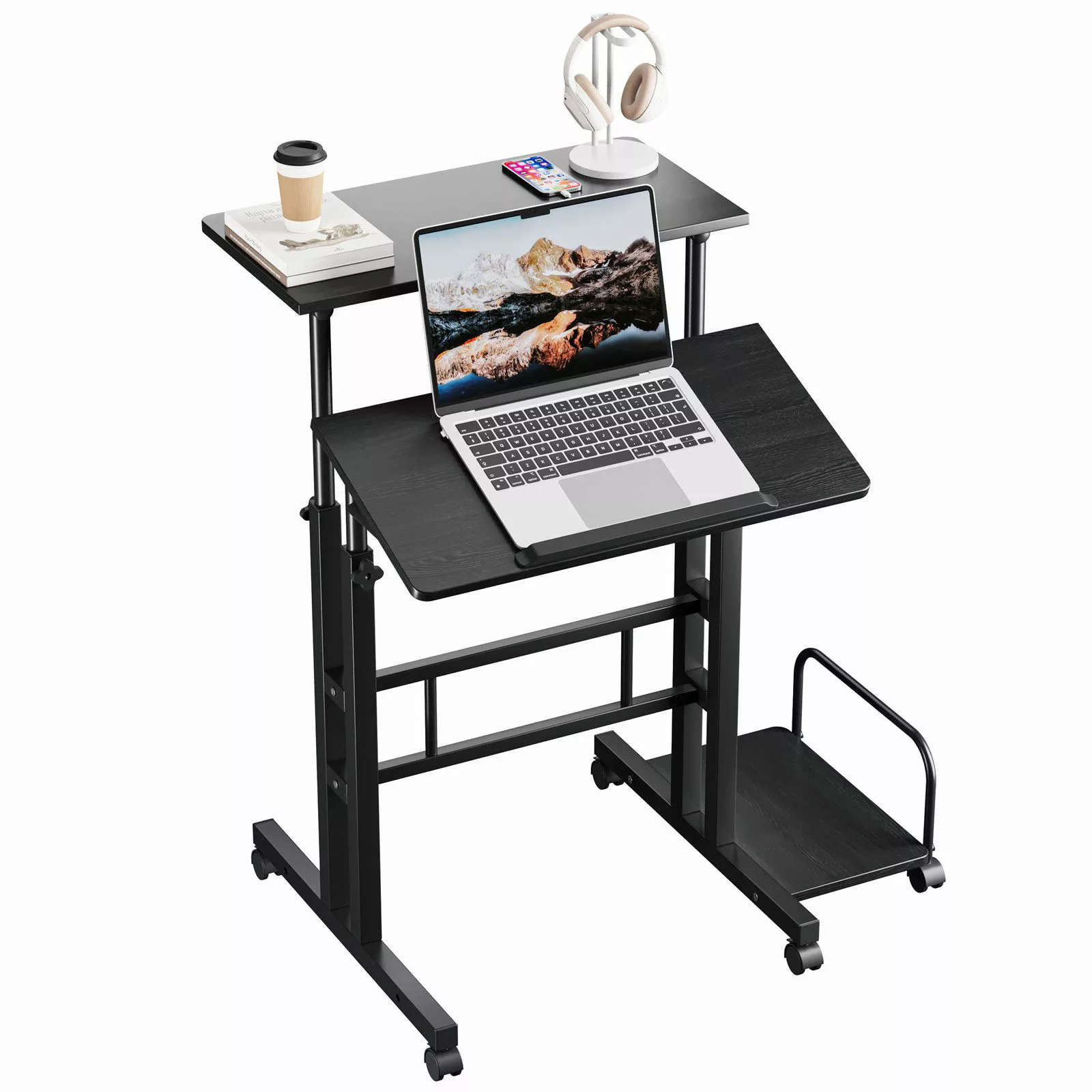 Dripex Stehpult Höhenverstellbar Laptoptisch mit Rollen günstig online kaufen