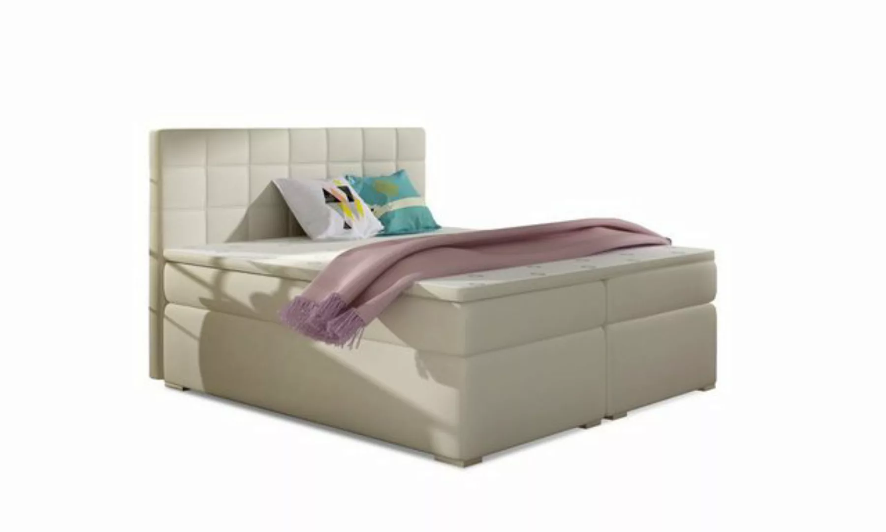 Best for Home Boxspringbett Alice mit Bettkasten Bonellfederkern inkl. 4 cm günstig online kaufen