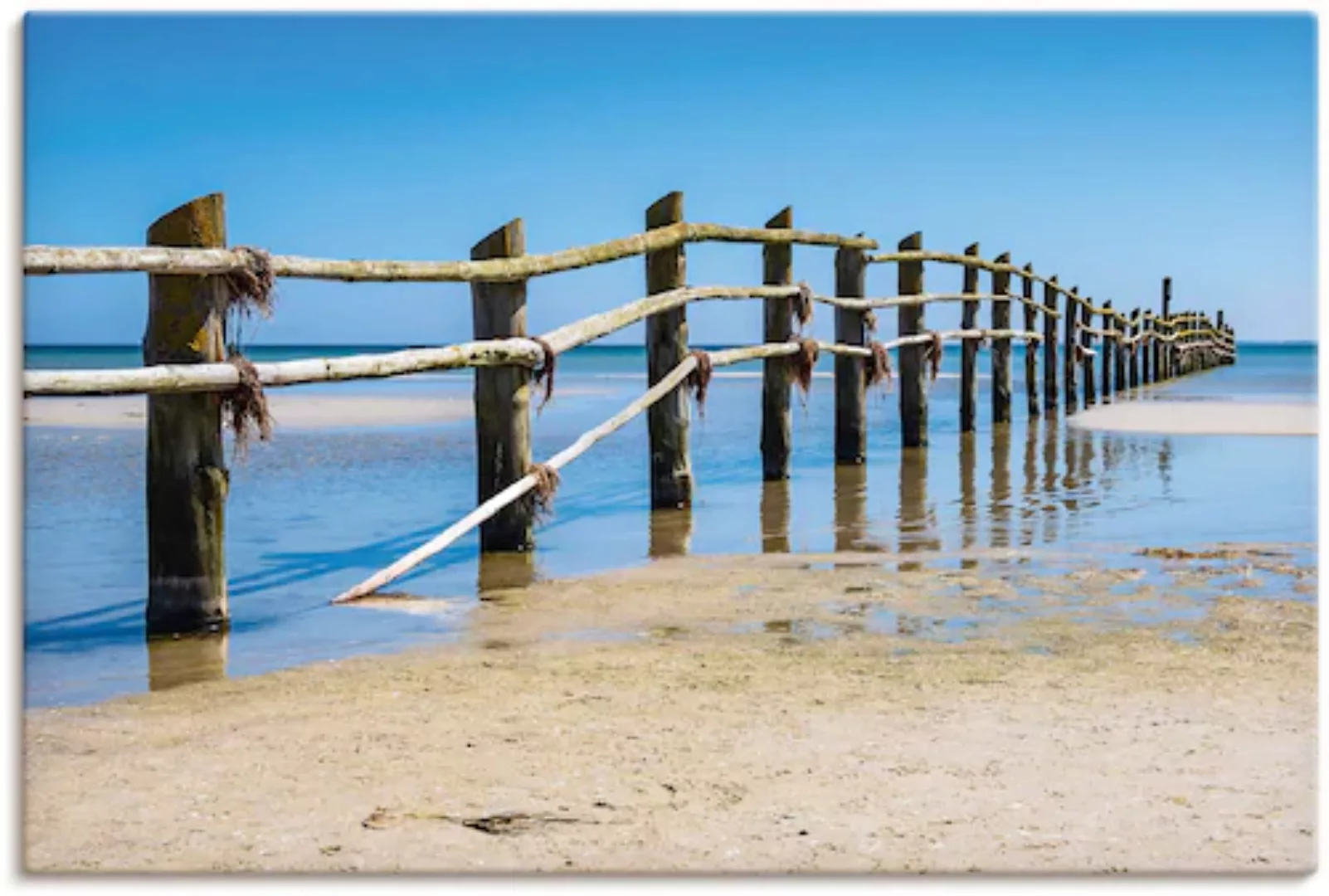 Artland Leinwandbild "Ostseeküste auf dem Fischland-Darß", Strand, (1 St.) günstig online kaufen
