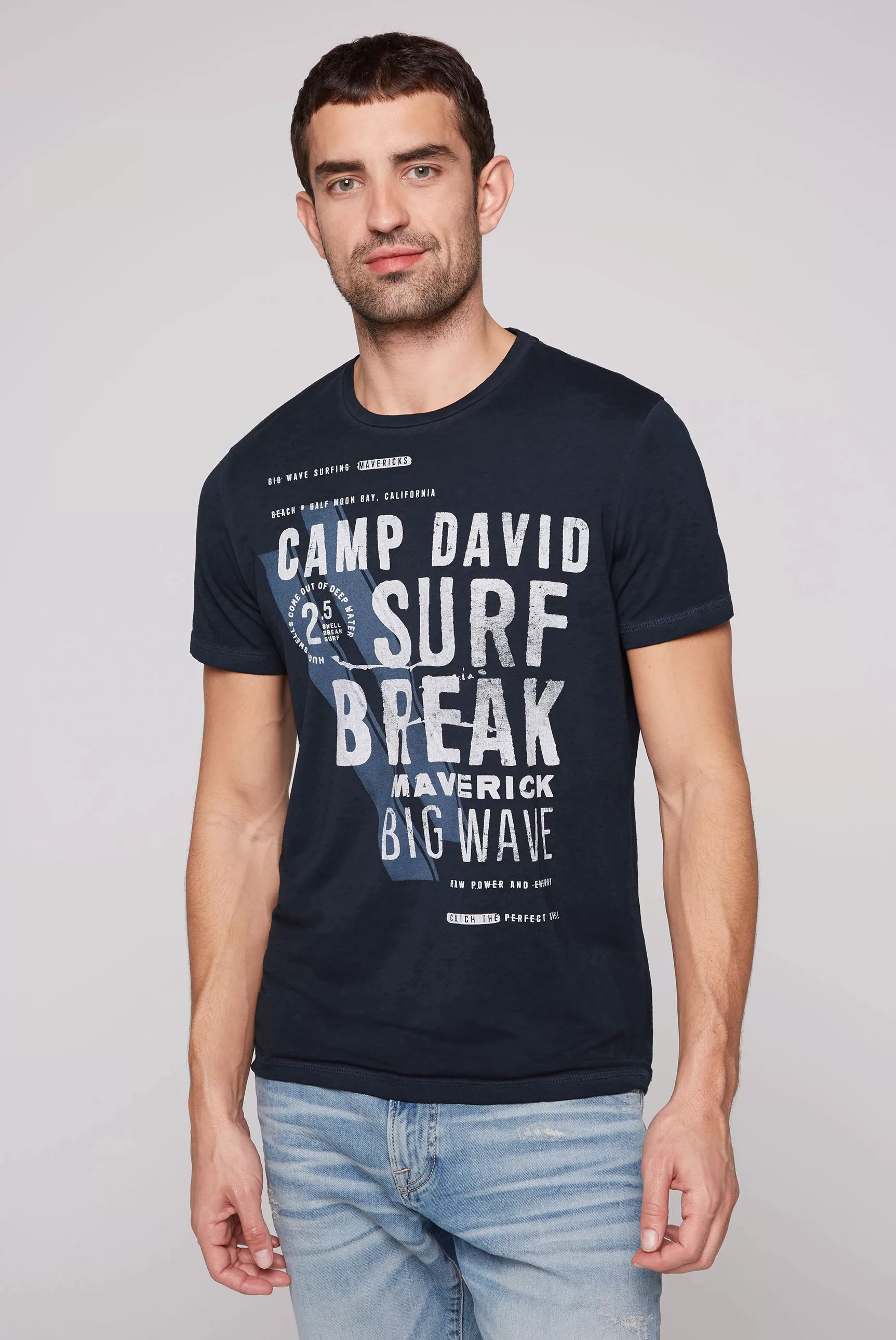CAMP DAVID T-Shirt, in vorgewaschner Optik günstig online kaufen