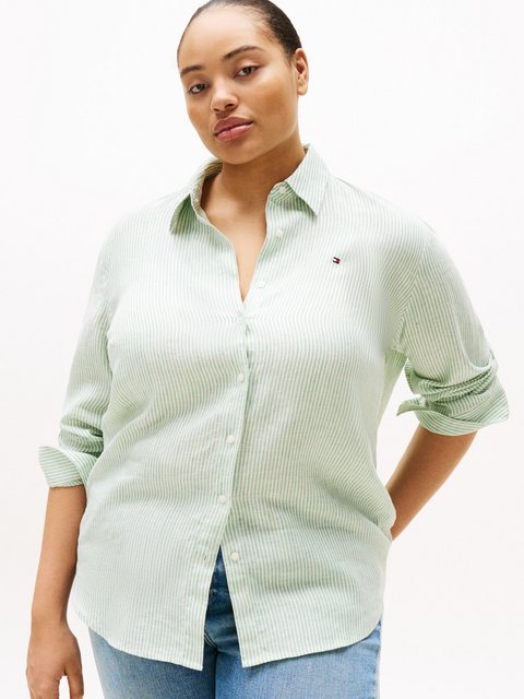 Tommy Hilfiger Curve Hemdbluse CRV ESS LINEN RELAXED SHIRT in Großen Größen günstig online kaufen