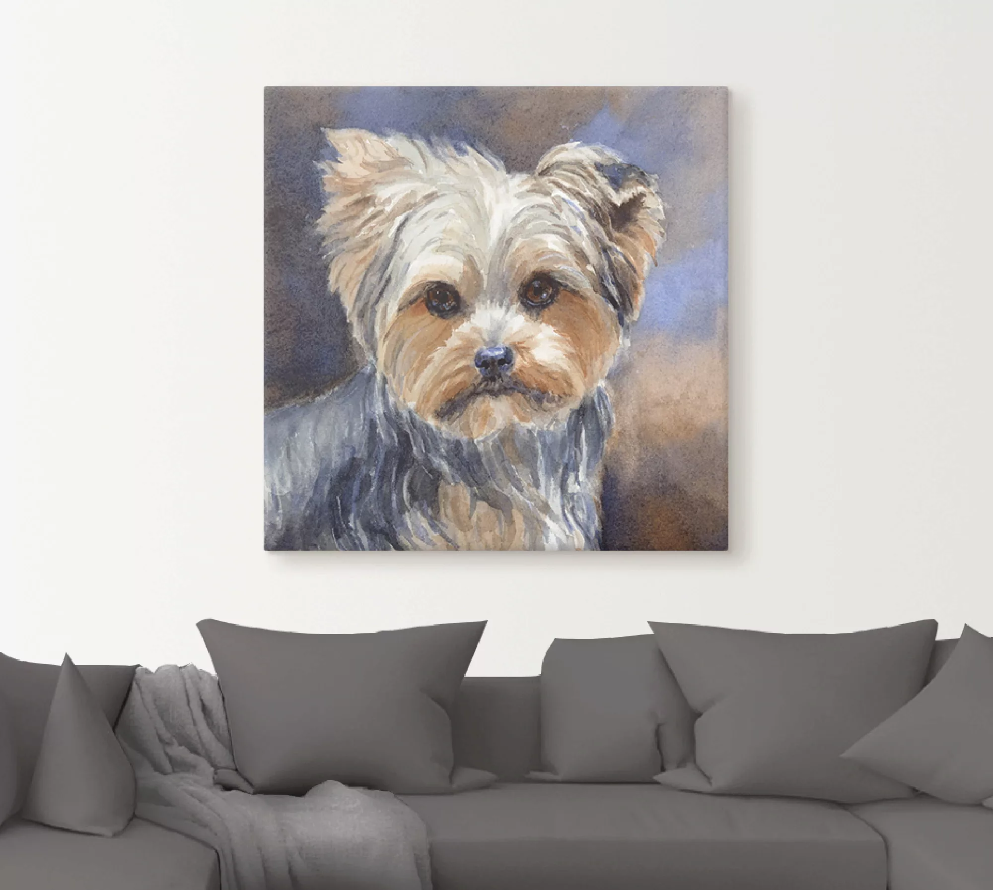 Artland Wandbild "Sadie Belle Yorkshire Terrier", Haustiere, (1 St.), als L günstig online kaufen