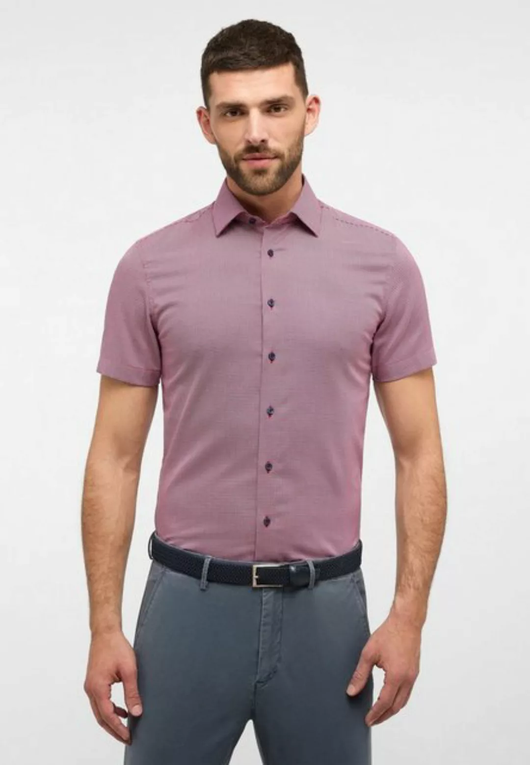 Eterna Kurzarmhemd SLIM FIT NON IRON (bügelfrei) günstig online kaufen