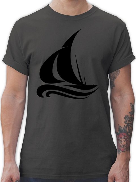 Shirtracer T-Shirt Segelboot Wellen Boot & Schiff Deko günstig online kaufen