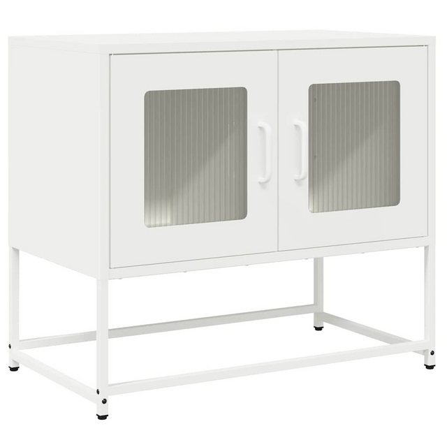 vidaXL TV-Schrank TV-Schrank Weiß 68x39x60,5 cm Kaltgewalzter Stahl (1-St) günstig online kaufen