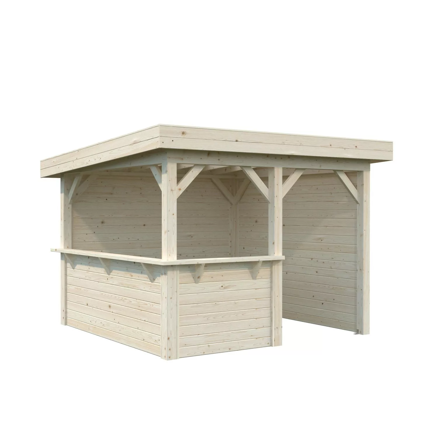 Palmako Pavillon Lenna Set 303 Naturbelassen 300 cm x 300 cm FSC® günstig online kaufen