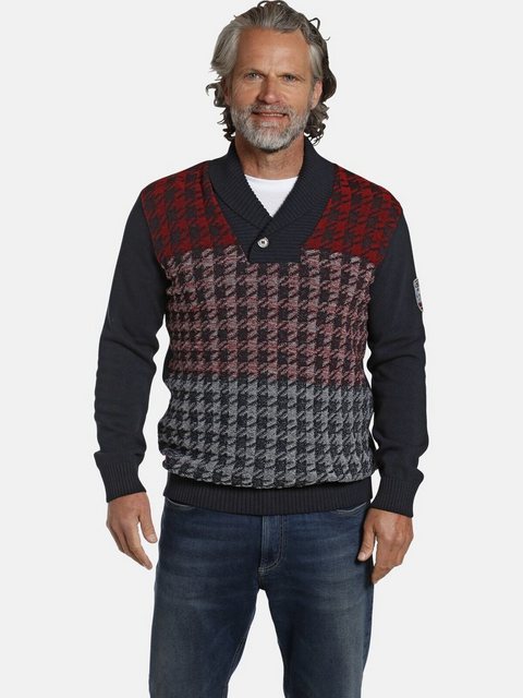 Jan Vanderstorm Schalkragenpullover JORKIN maritimer Strickpullover günstig online kaufen