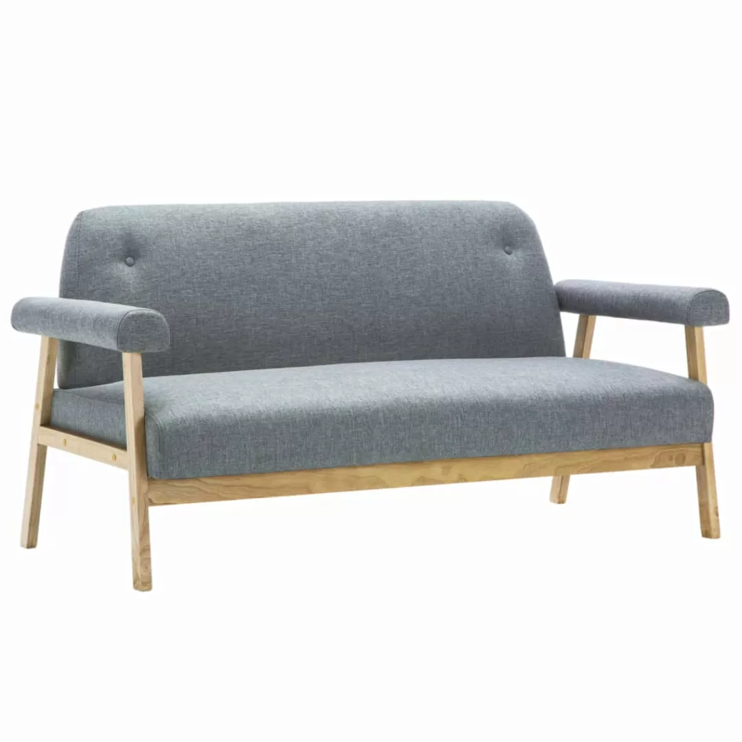 3-sitzer-sofa Stoff Hellgrau günstig online kaufen