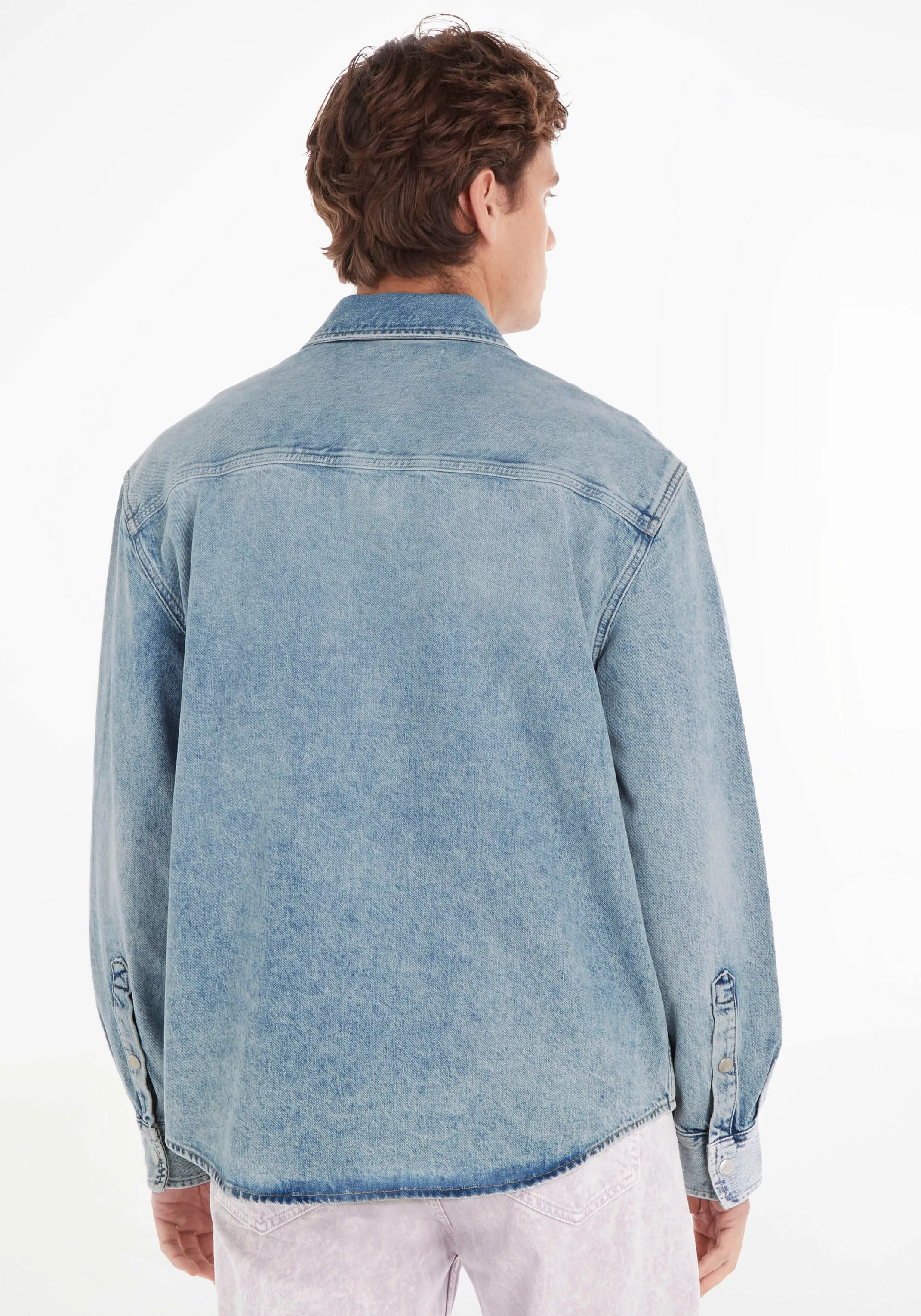 Calvin Klein Jeans Jeanshemd RELAXED LINEAR DENIM SHIRT günstig online kaufen