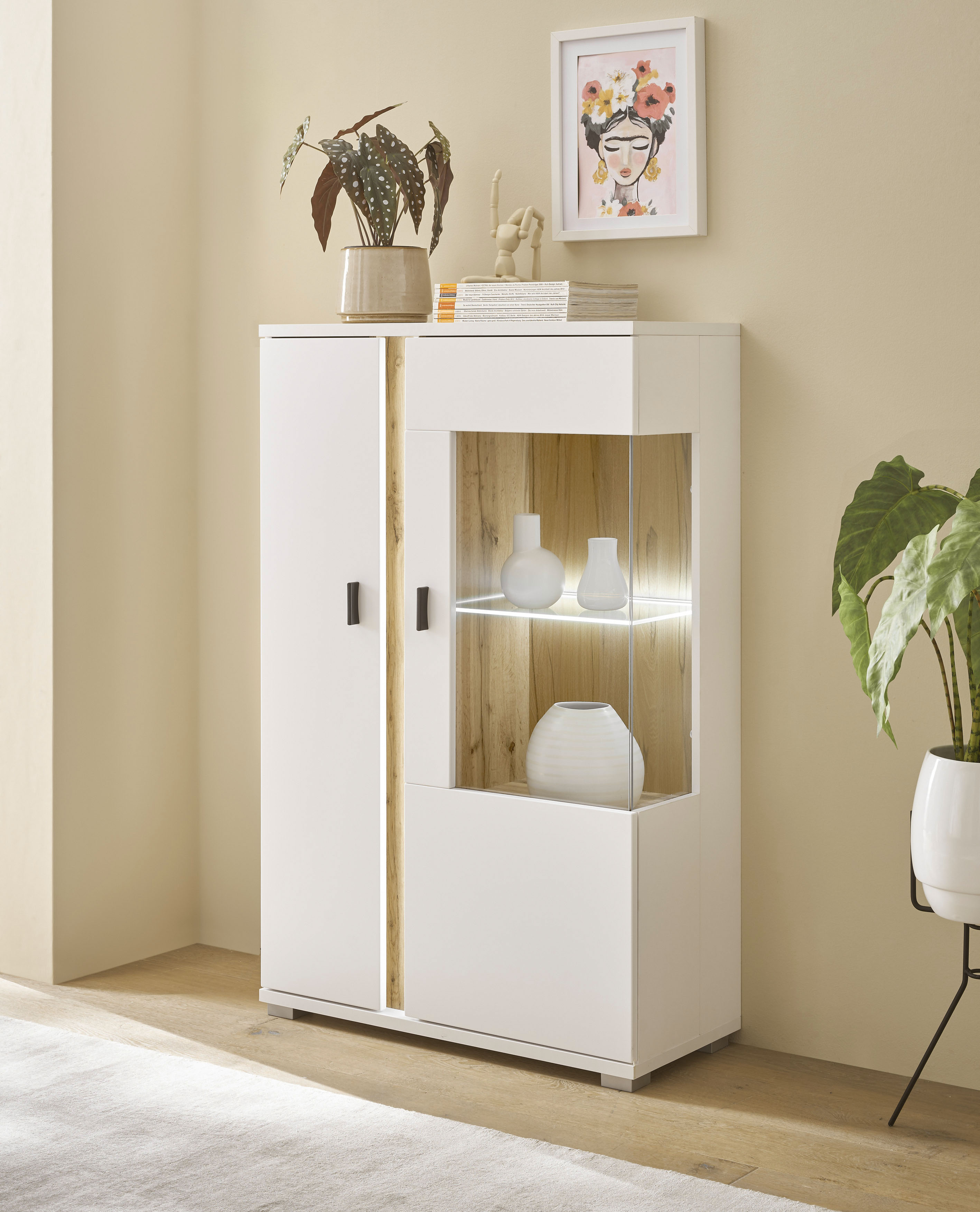INOSIGN Vitrine "LONG ISLAND, Stauramvitrine", (1 St.), in moderner Trendfa günstig online kaufen