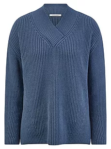 V-Pullover Peter Hahn blau günstig online kaufen