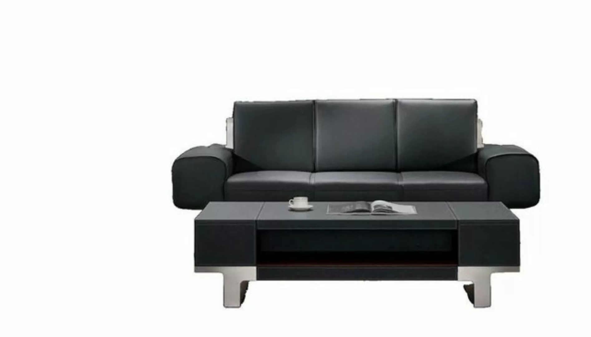 Xlmoebel Sofa Lederliege Polster 3-Sitzer Lounge Club Sofas Couches, 1 Teil günstig online kaufen