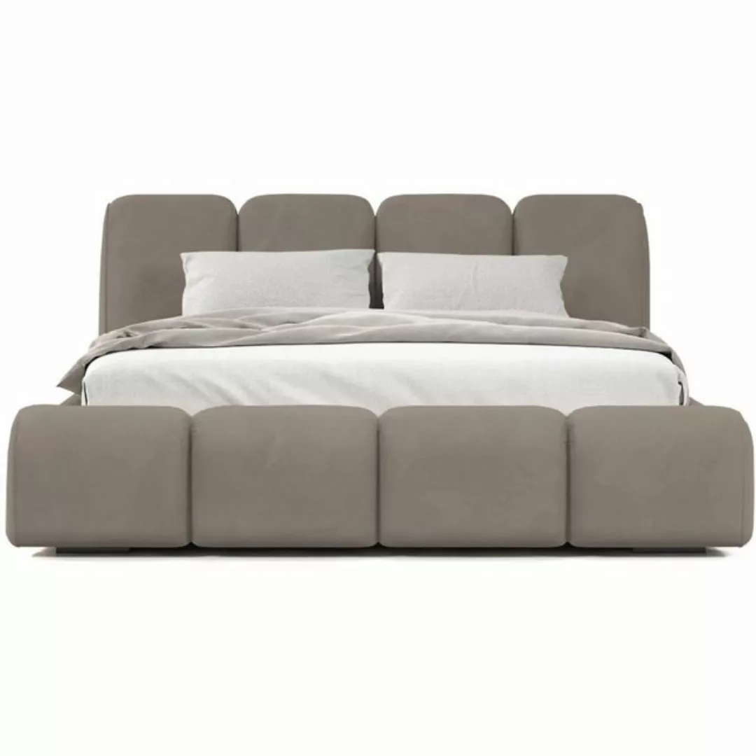 Beautysofa Polsterbett BONNY (stilvoll Bett mit Velvet-Bezug, 3 Größen zur günstig online kaufen