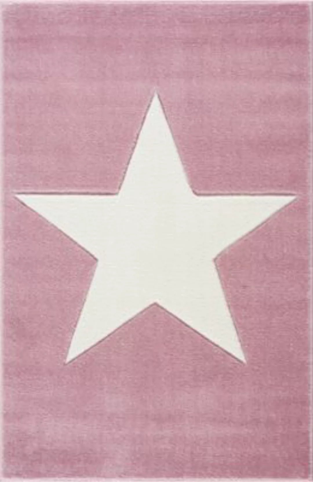 Kids Love Rugs Kinderteppich Stern rosa/weiß Gr. 150 x 220 günstig online kaufen