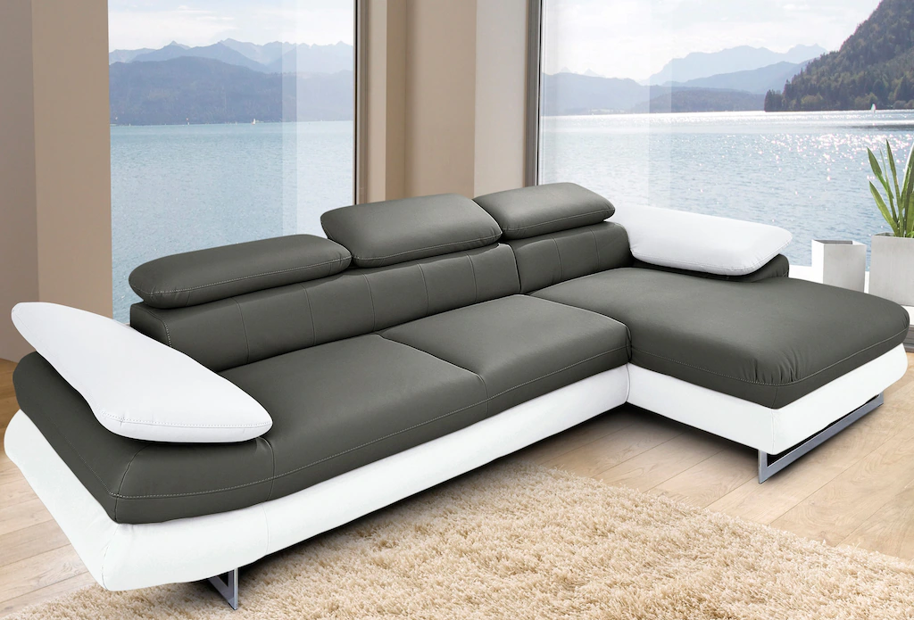INOSIGN Ecksofa "Solution L-Form", mit Arm- & Kopfteilverstellung, wahlweis günstig online kaufen