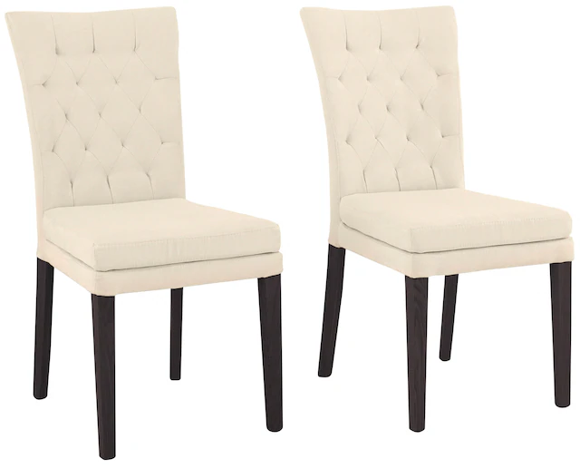 Home affaire 4-Fußstuhl "Colorado", (Set), 2 St., Luxus-Microfaser, Beine a günstig online kaufen