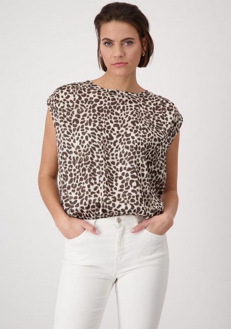 Monari Schlupfbluse mit Animalprint günstig online kaufen