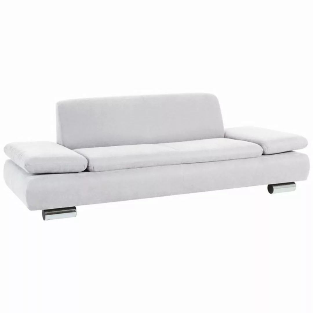 58 aufm Kessel Sofa 2,5-Sitzer Kaye Bezug Veloursstoff Metallfuß verchromt günstig online kaufen