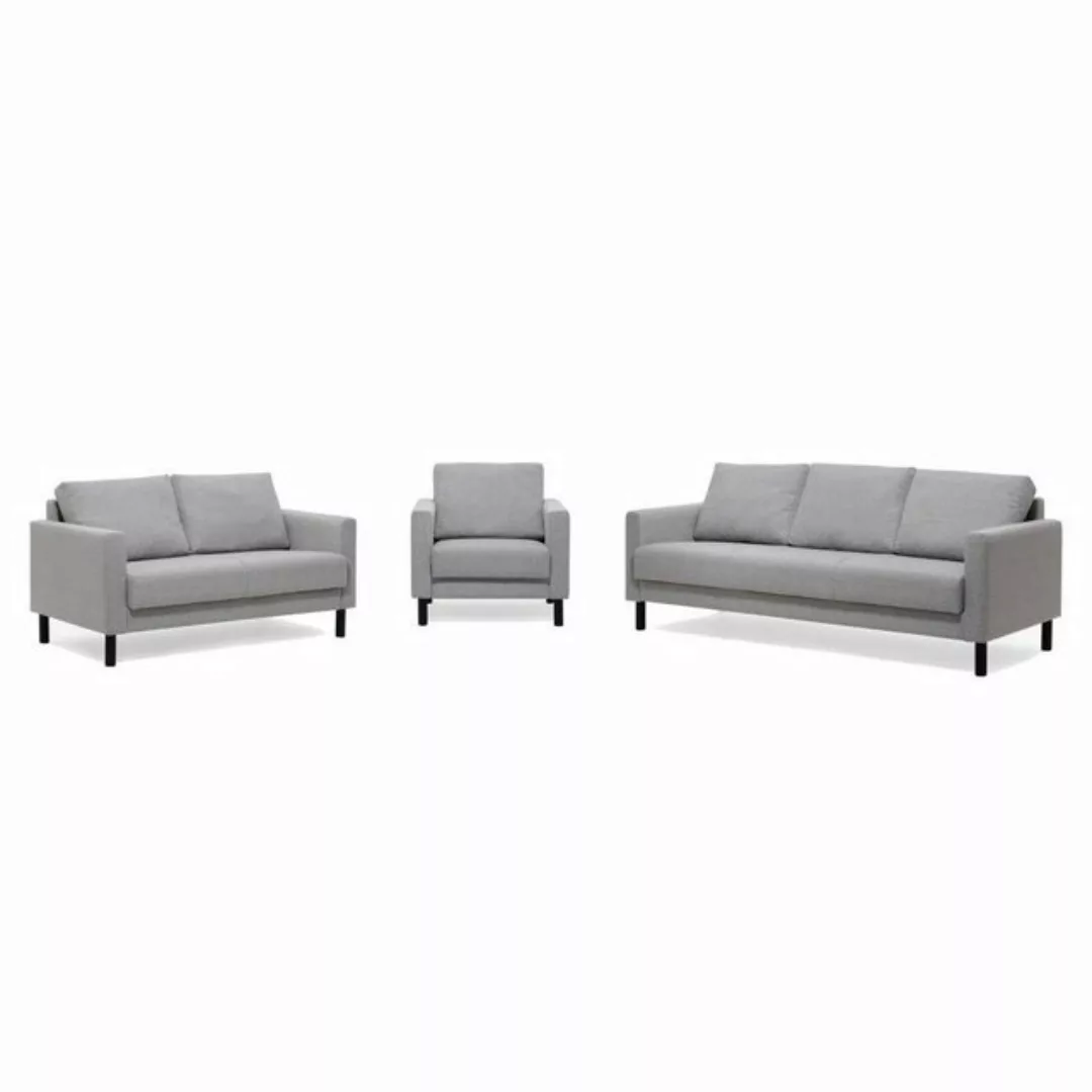 ebuy24 Sofa CSS Sofa Sessel, 2 und 3 Personen grau. günstig online kaufen