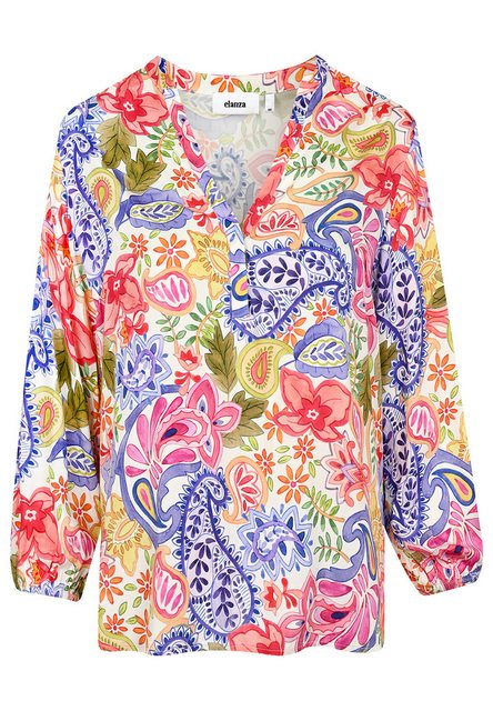 elanza Blusentop Bluse mit Ornament-Print in Pink/Lila günstig online kaufen