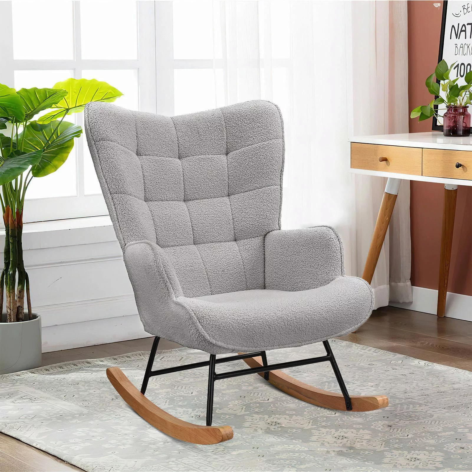 SEEZSSA Schaukelstuhl Schaukelstuhl Stillsessel Relaxsessel Schaukelsessel, günstig online kaufen