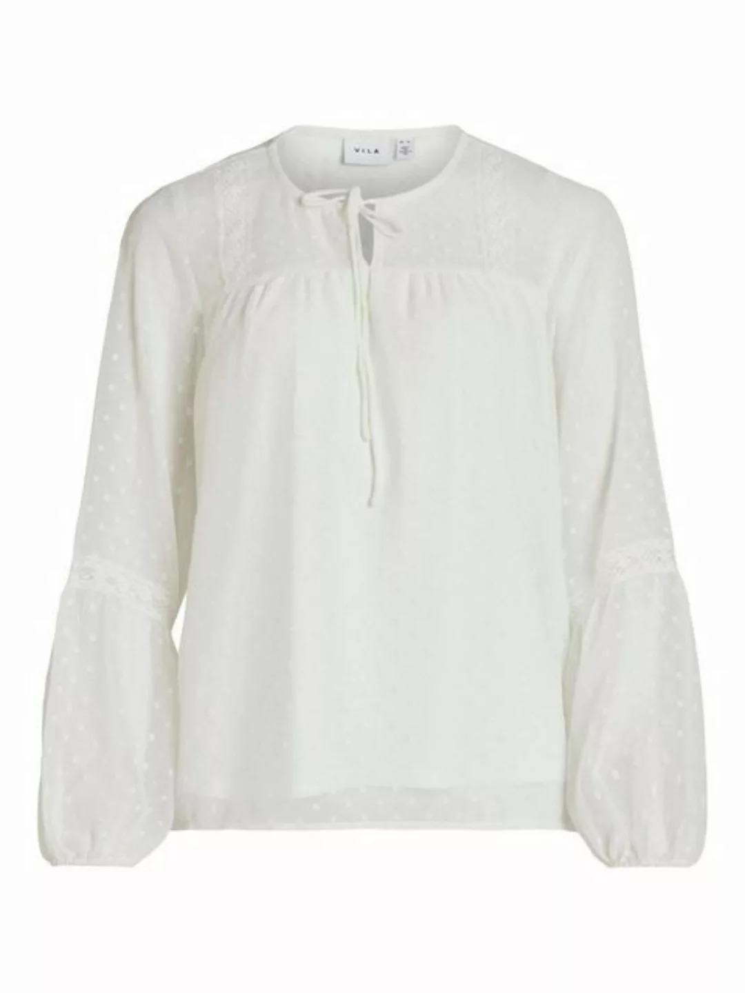 Vila Blusenshirt Lockere Mesh Bluse Shirt Langarm Oberteil VIELLETTE 6083 i günstig online kaufen