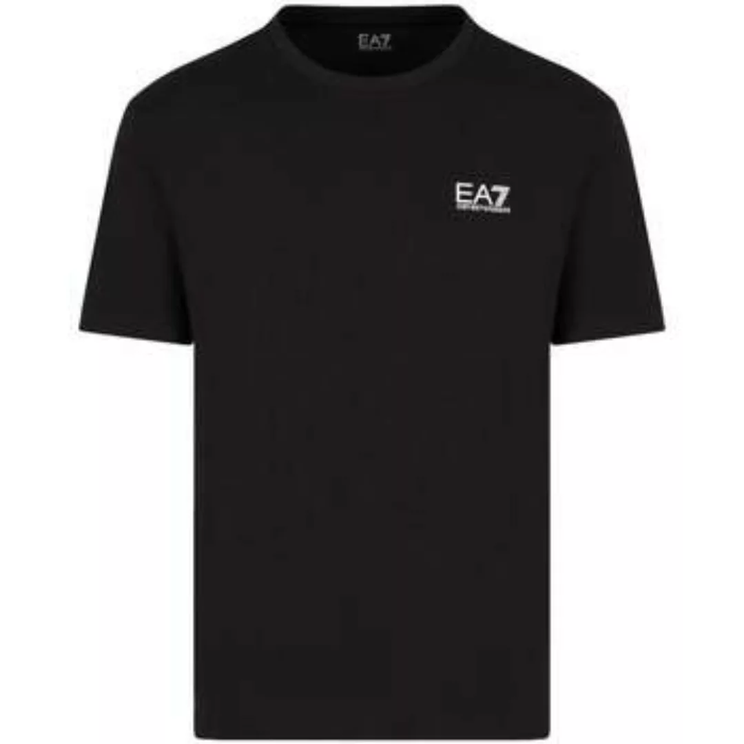 Ea7 Emporio Armani  T-Shirts & Poloshirts Pima Cotton Identity T-Shirt Blac günstig online kaufen