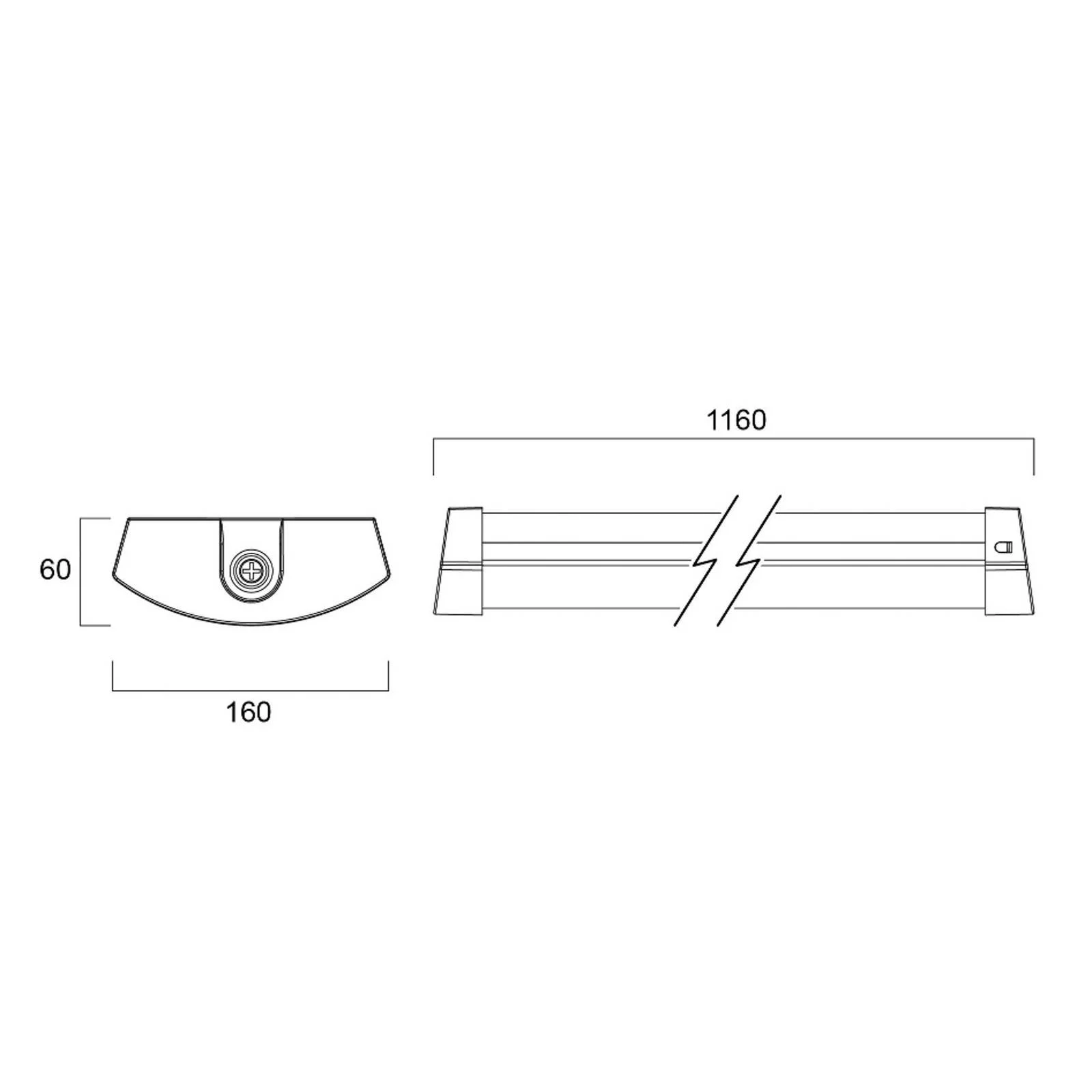 Sylvania LED-Deckenleuchte Deltawing, 116 cm, IP44, 840 günstig online kaufen