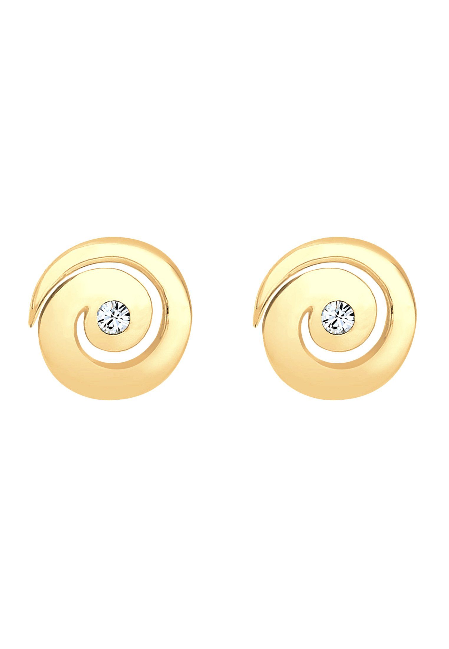 Elli Paar Ohrstecker Spirale Rund Funkelnd günstig online kaufen