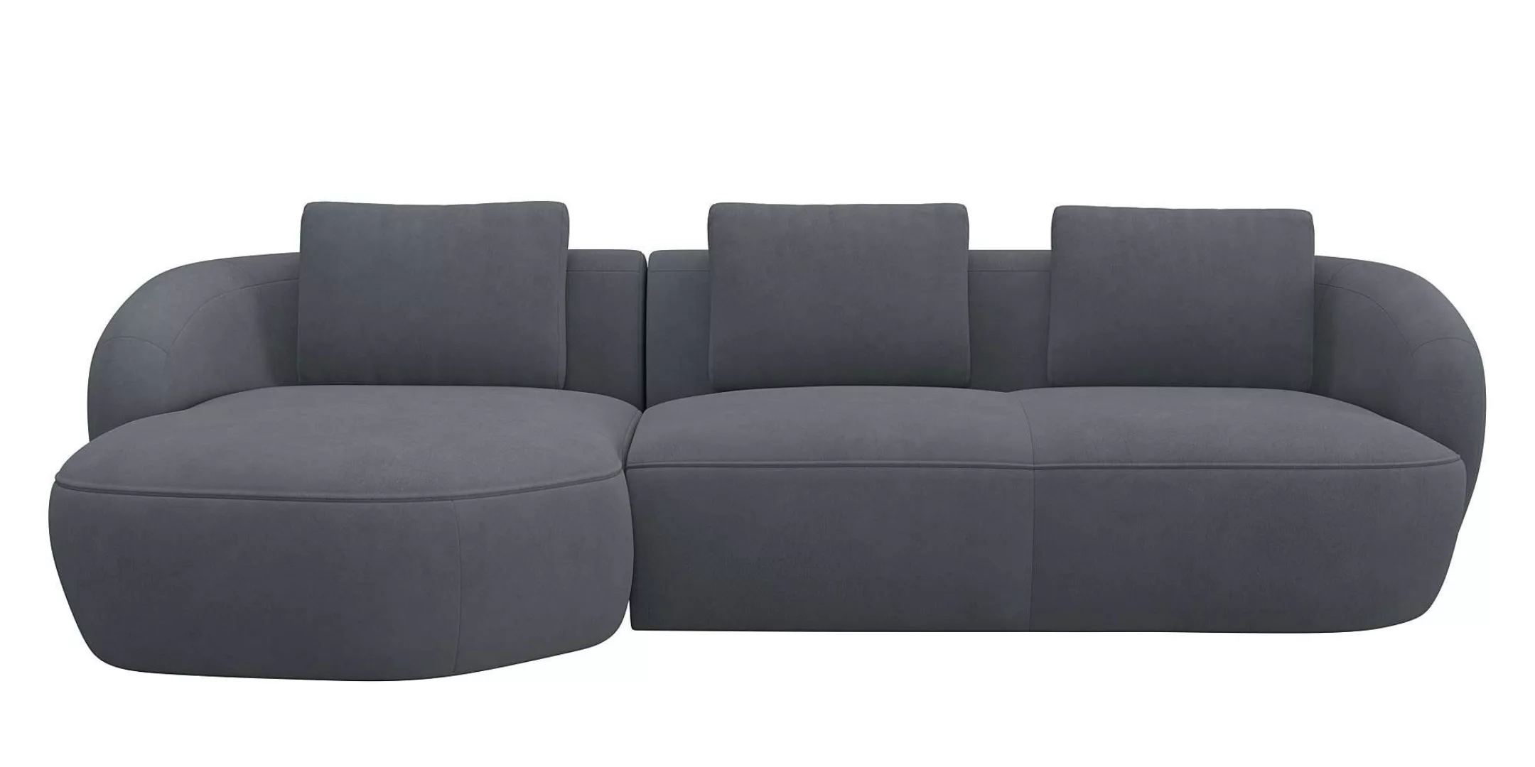 FLEXLUX Wohnlandschaft »Torino, rund, L-Form, Sofa-Ecke mit Recamiere, Long günstig online kaufen