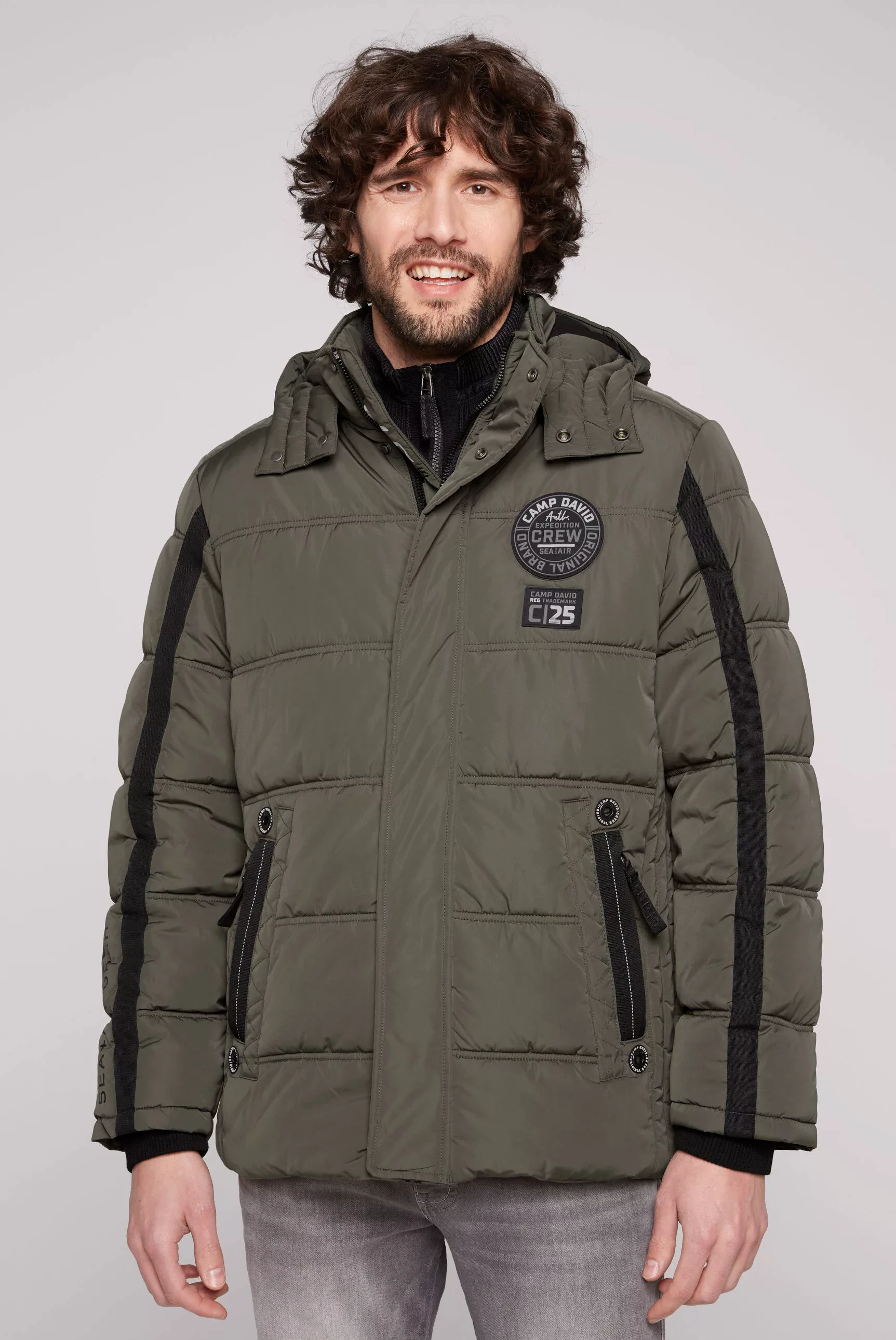 CAMP DAVID Winterjacke, mit Kapuze, mit Innentaschen günstig online kaufen