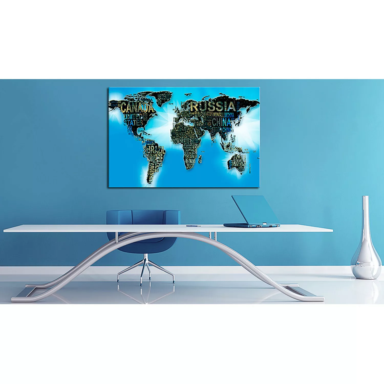 home24 Korkbild Blue World günstig online kaufen