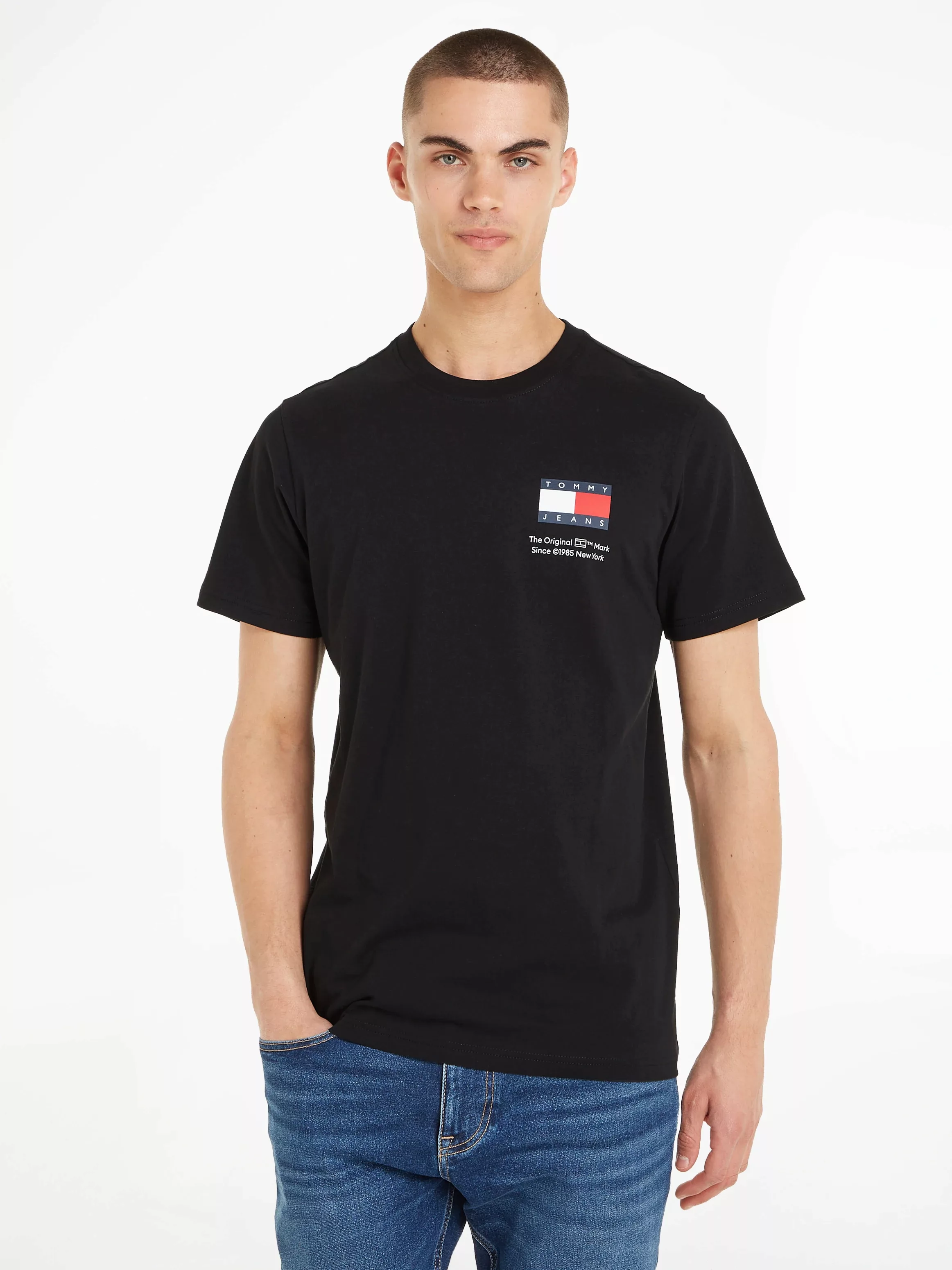 Tommy Jeans Plus T-Shirt "TJM SLIM ESSENTIAL FLAG TEE EXT", mit Tommy Jeans günstig online kaufen